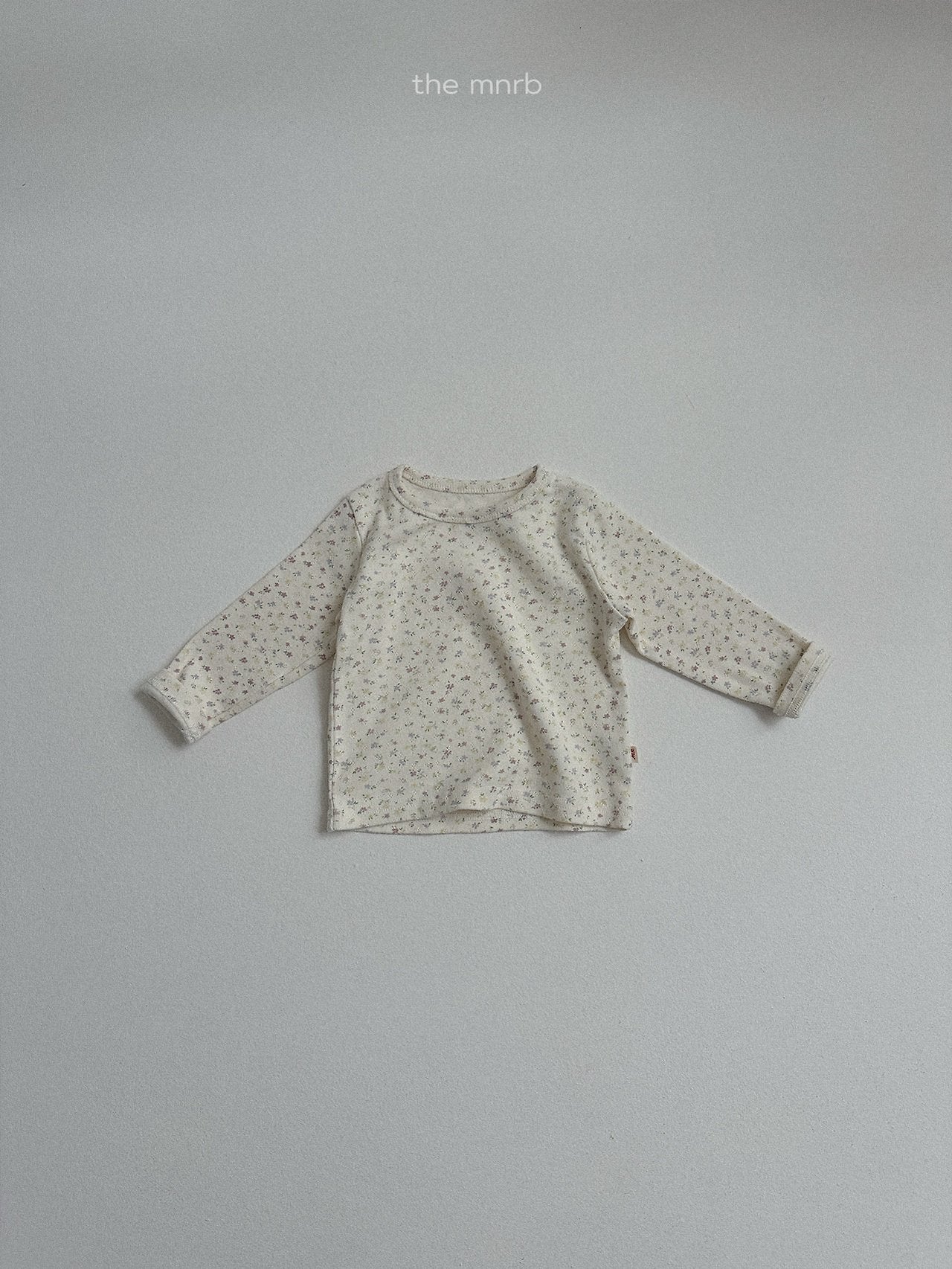 ［minirobe］Cotton Eyelet Flower Tee