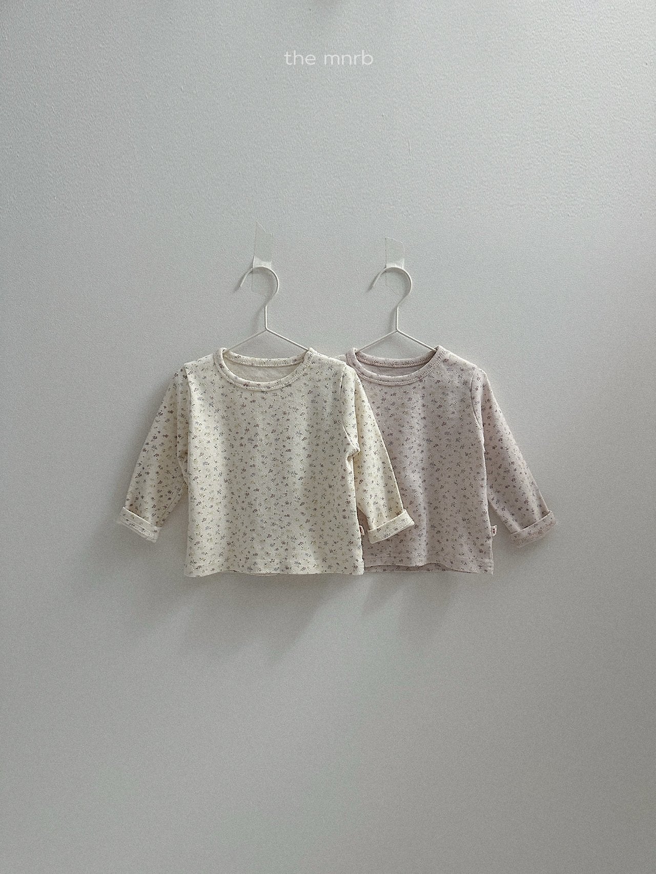 ［minirobe］Cotton Eyelet Flower Tee