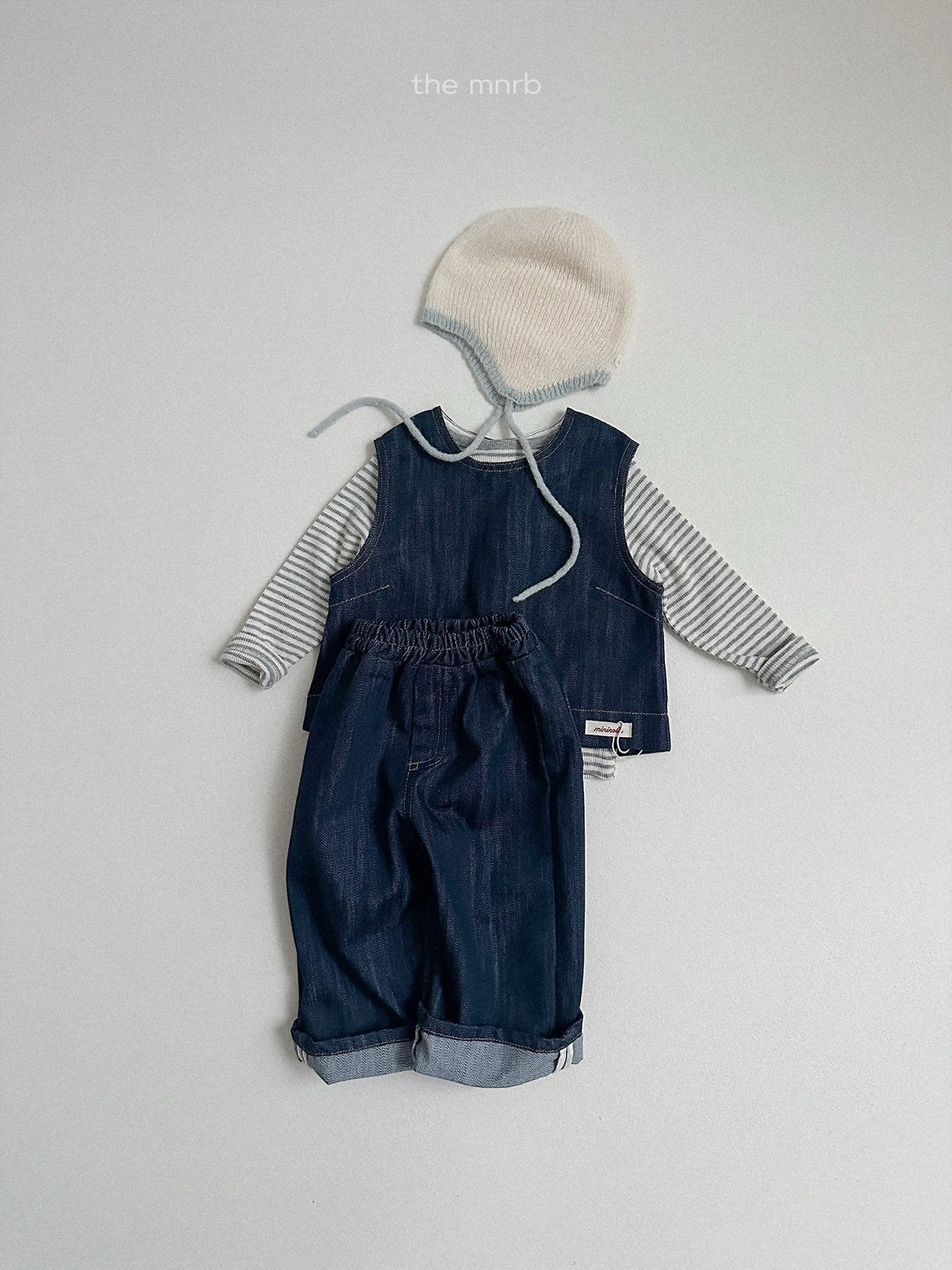 ［minirobe］Non-Fade Denim Pants