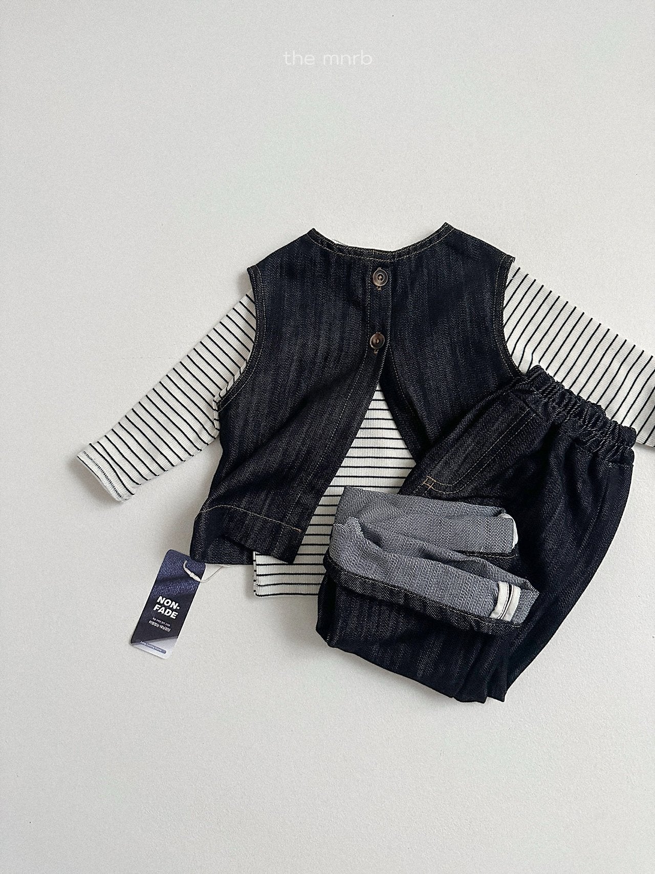 ［minirobe］Non-Fade Denim Pants