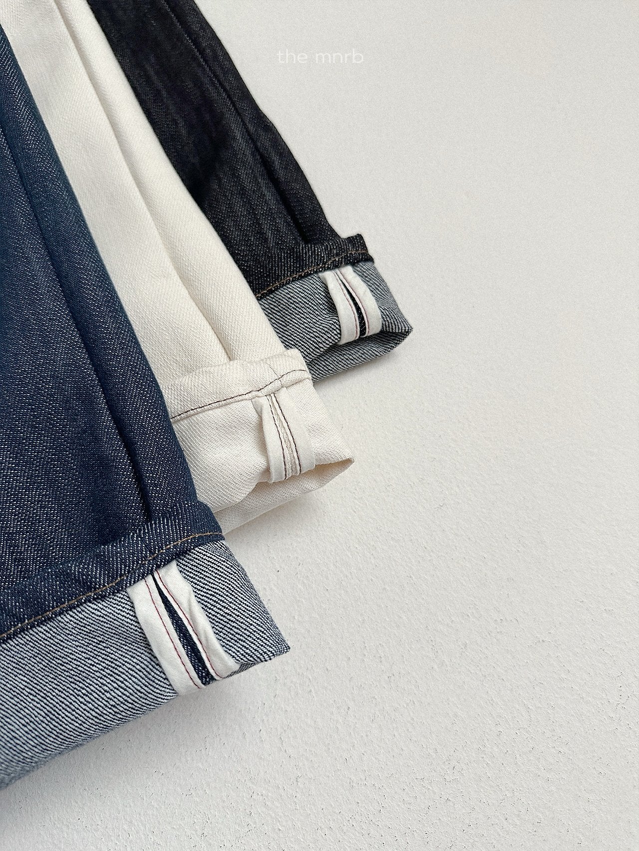 ［minirobe］Non-Fade Denim Pants