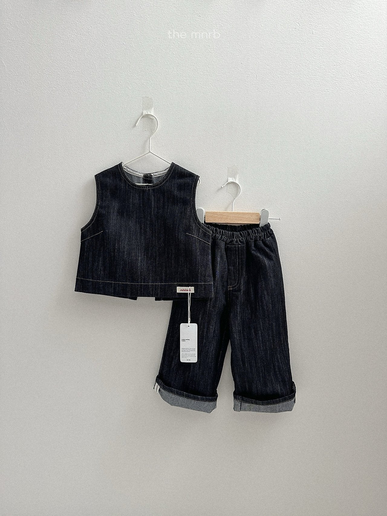 ［minirobe］Non-Fade Denim Pants