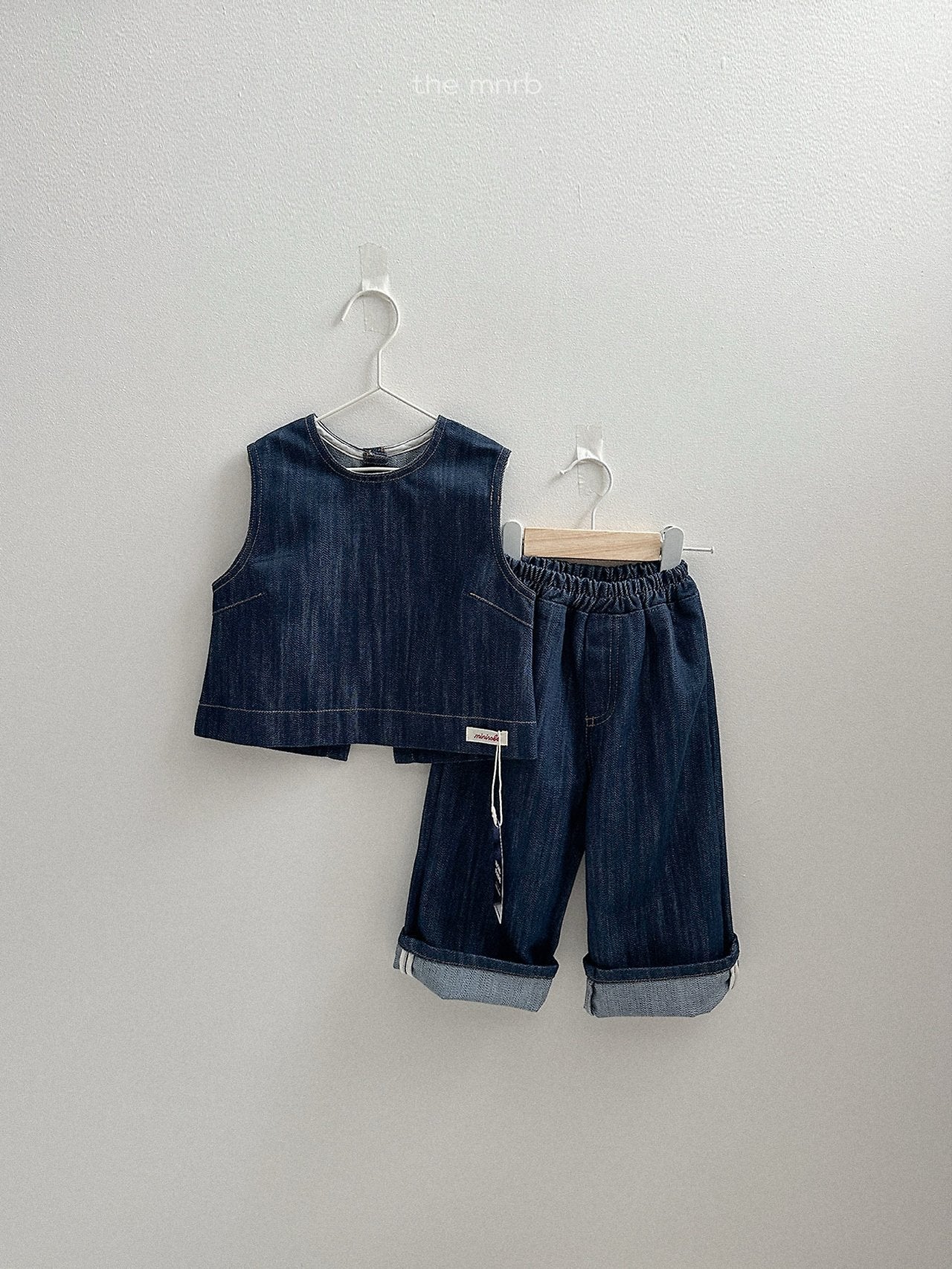 ［minirobe］Non-Fade Denim Pants