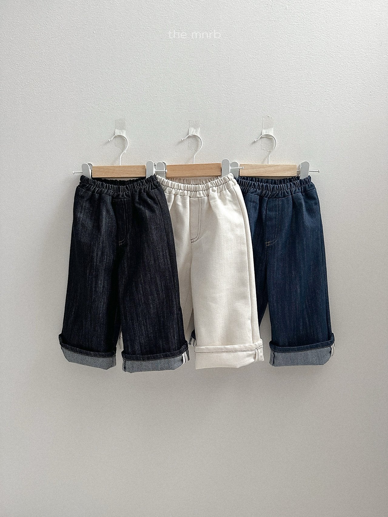 ［minirobe］Non-Fade Denim Pants