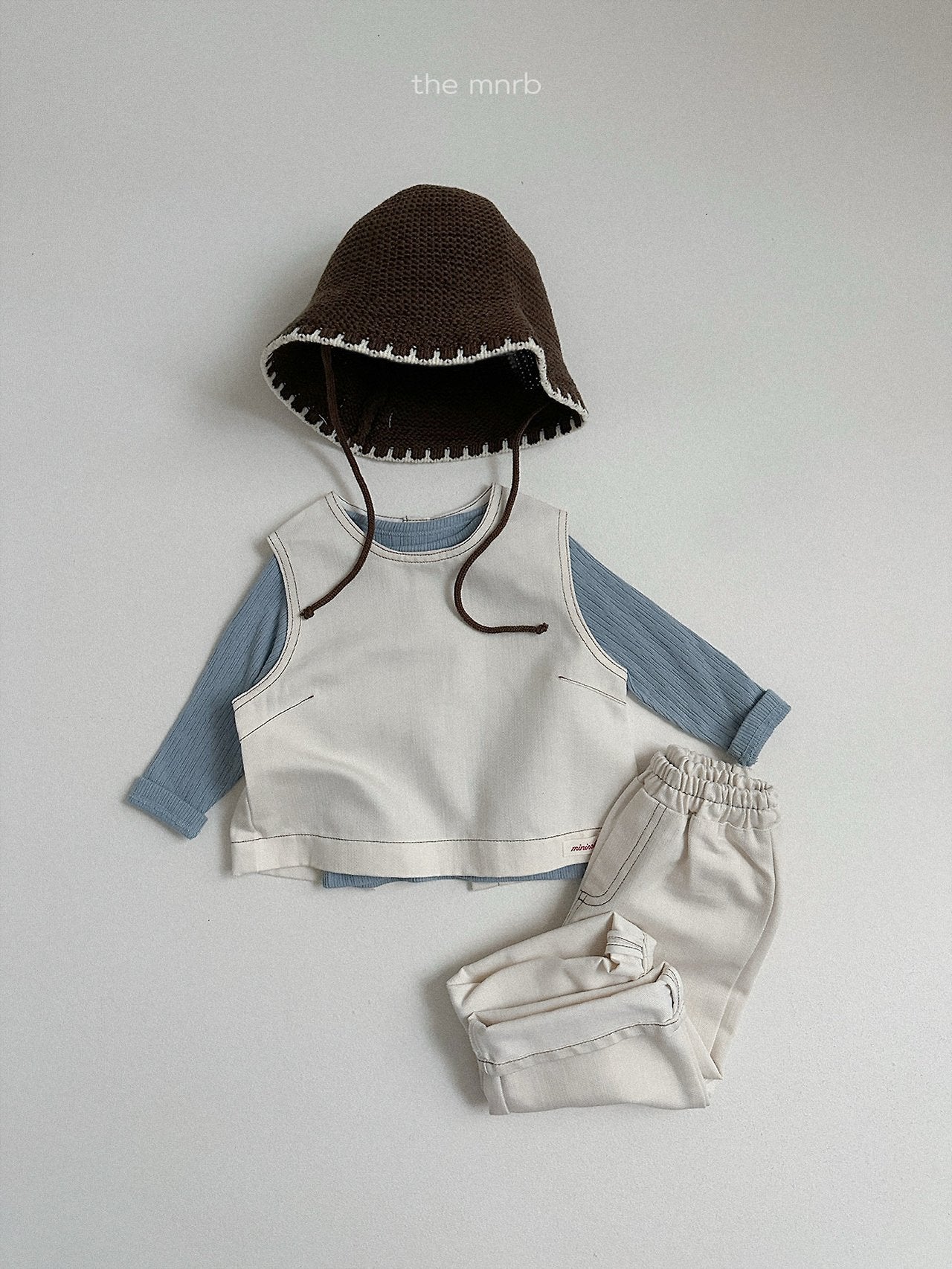 ［minirobe］Non-Fade Denim Vest