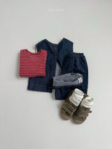 ［minirobe］Non-Fade Denim Vest