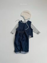 ［minirobe］Non-Fade Denim Vest