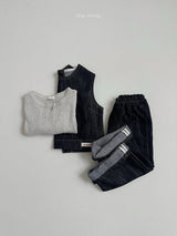 ［minirobe］Non-Fade Denim Vest
