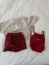 ［minirobe］Asymmetric Sweatshirt