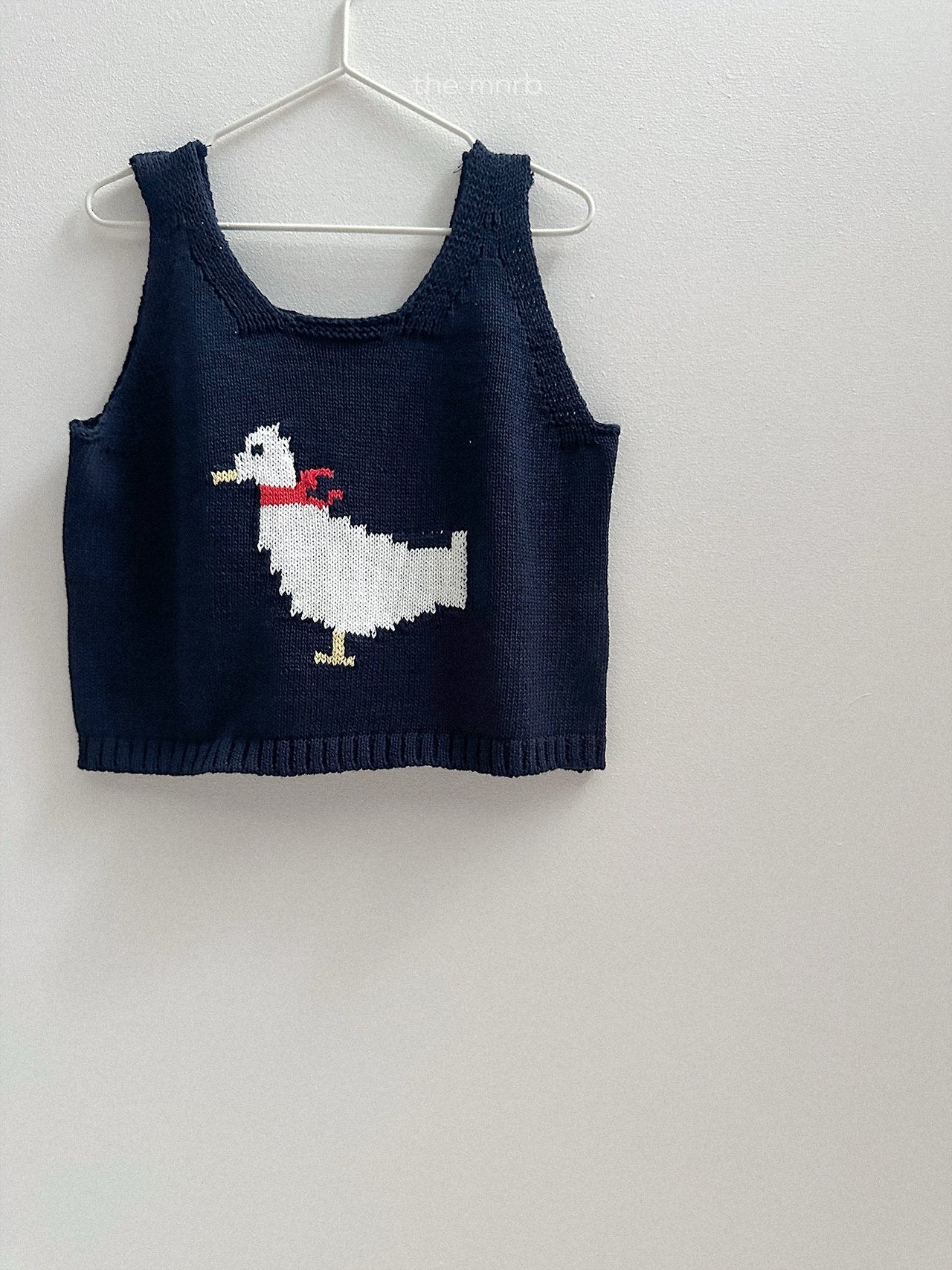 ［minirobe］Duck Knit Vest