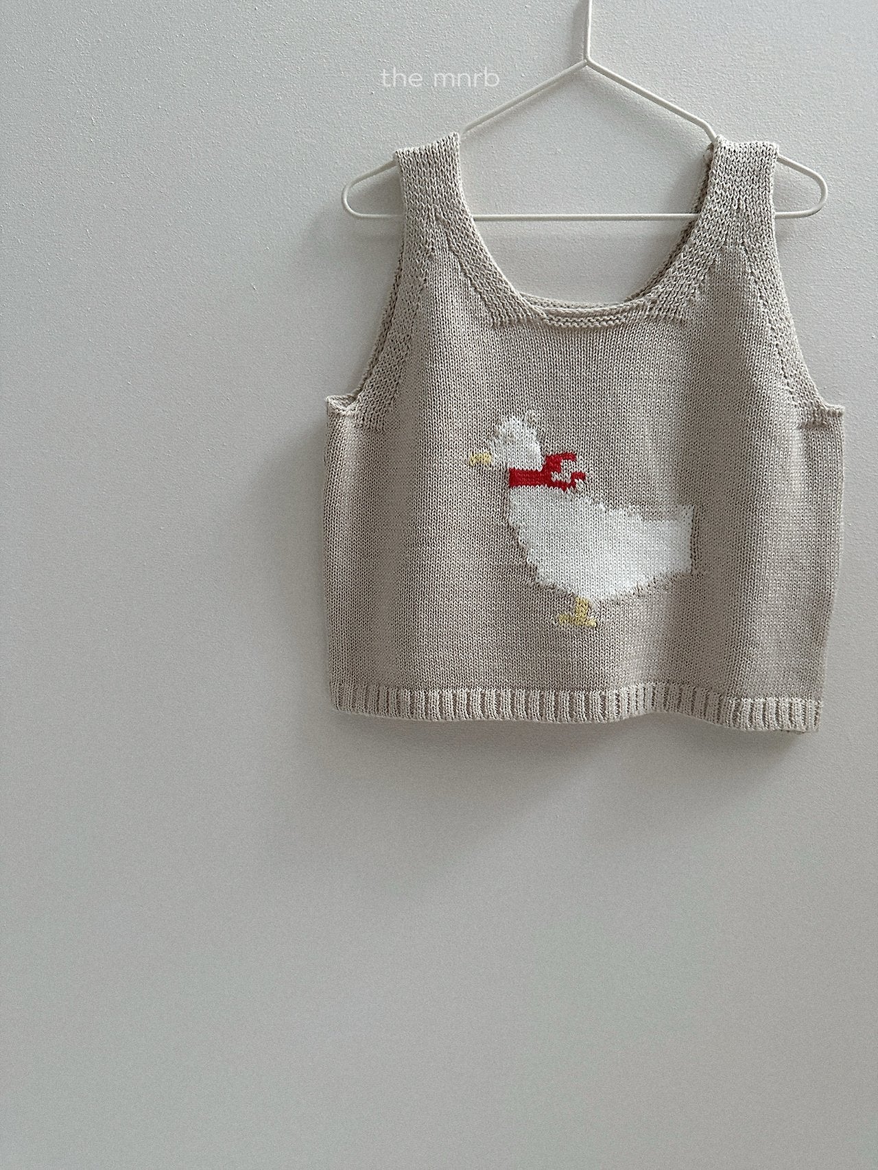 ［minirobe］Duck Knit Vest