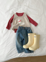 ［minirobe］Duck Knit Vest