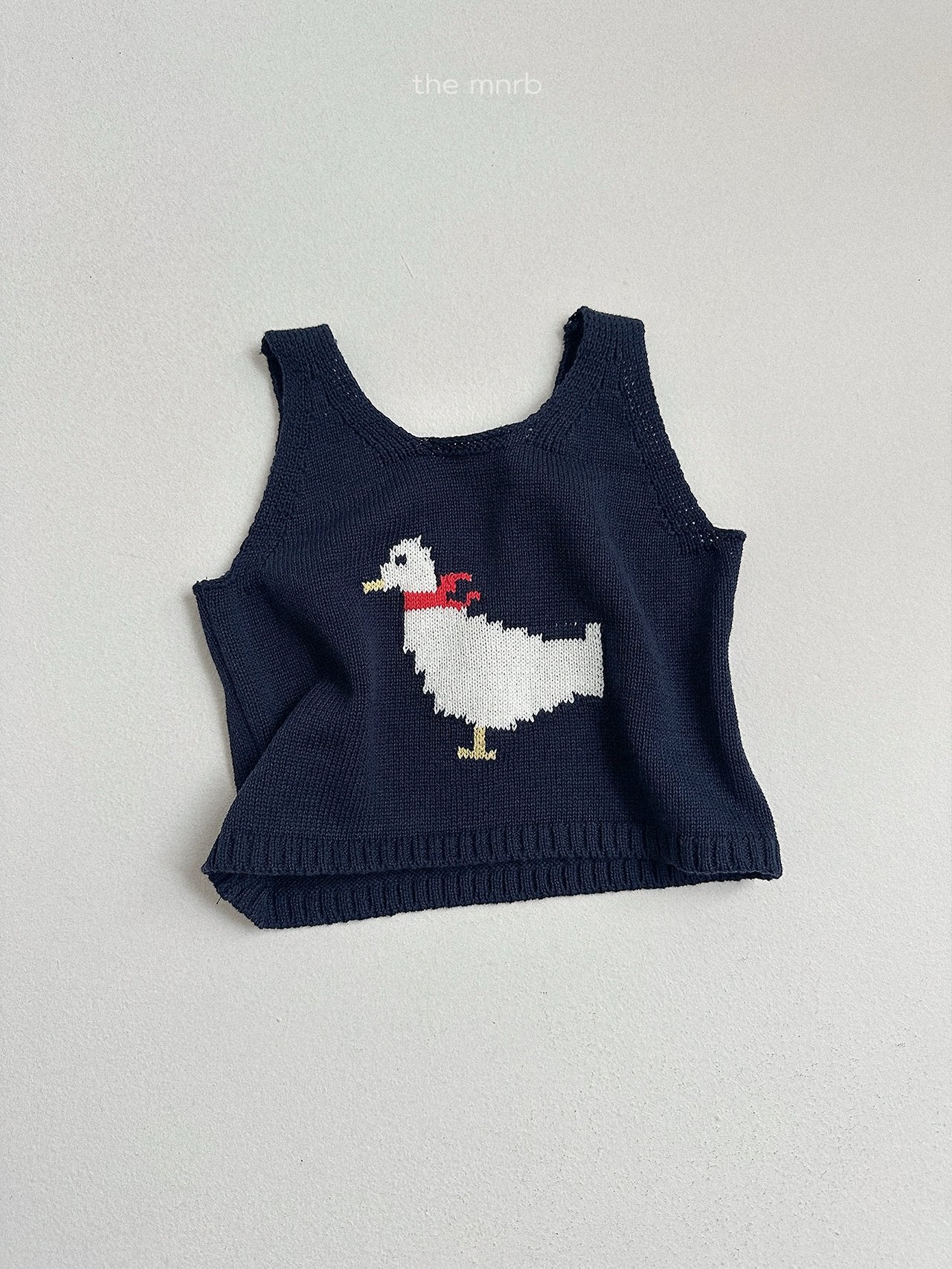 ［minirobe］Duck Knit Vest