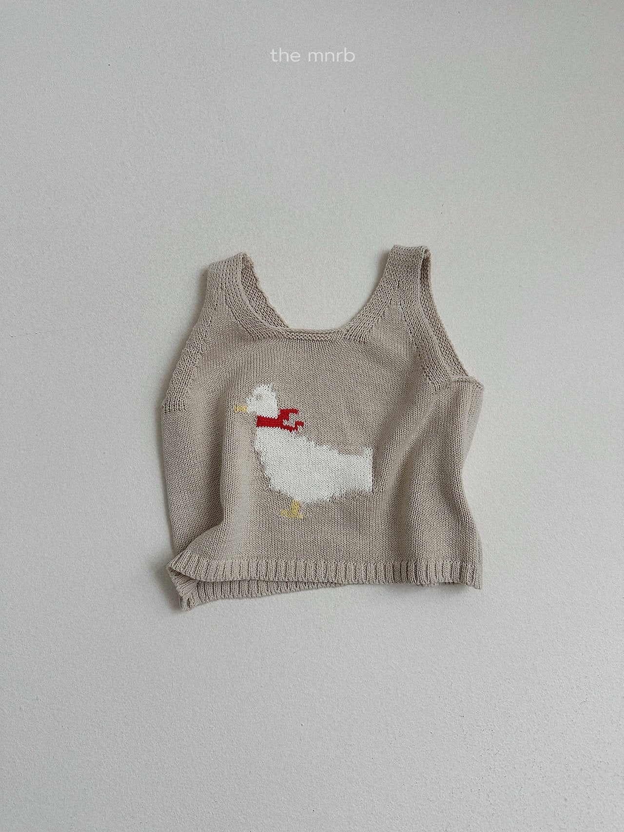 ［minirobe］Duck Knit Vest