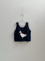 ［minirobe］Duck Knit Vest