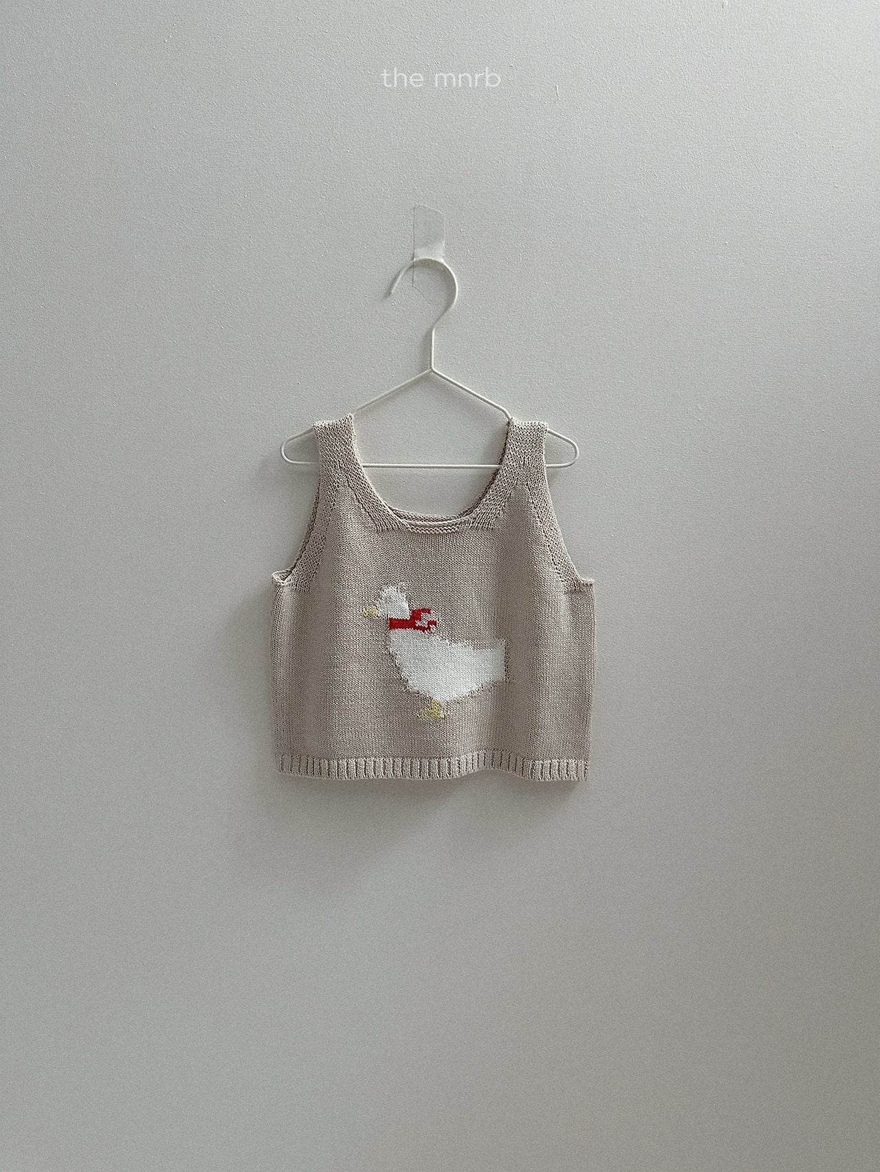 ［minirobe］Duck Knit Vest