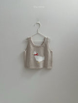［minirobe］Duck Knit Vest