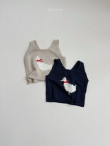 ［minirobe］Duck Knit Vest