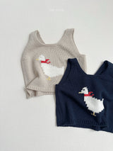 ［minirobe］Duck Knit Vest