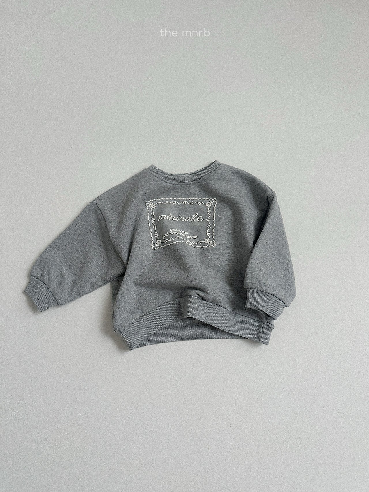 ［minirobe］Lace Sweatshirt
