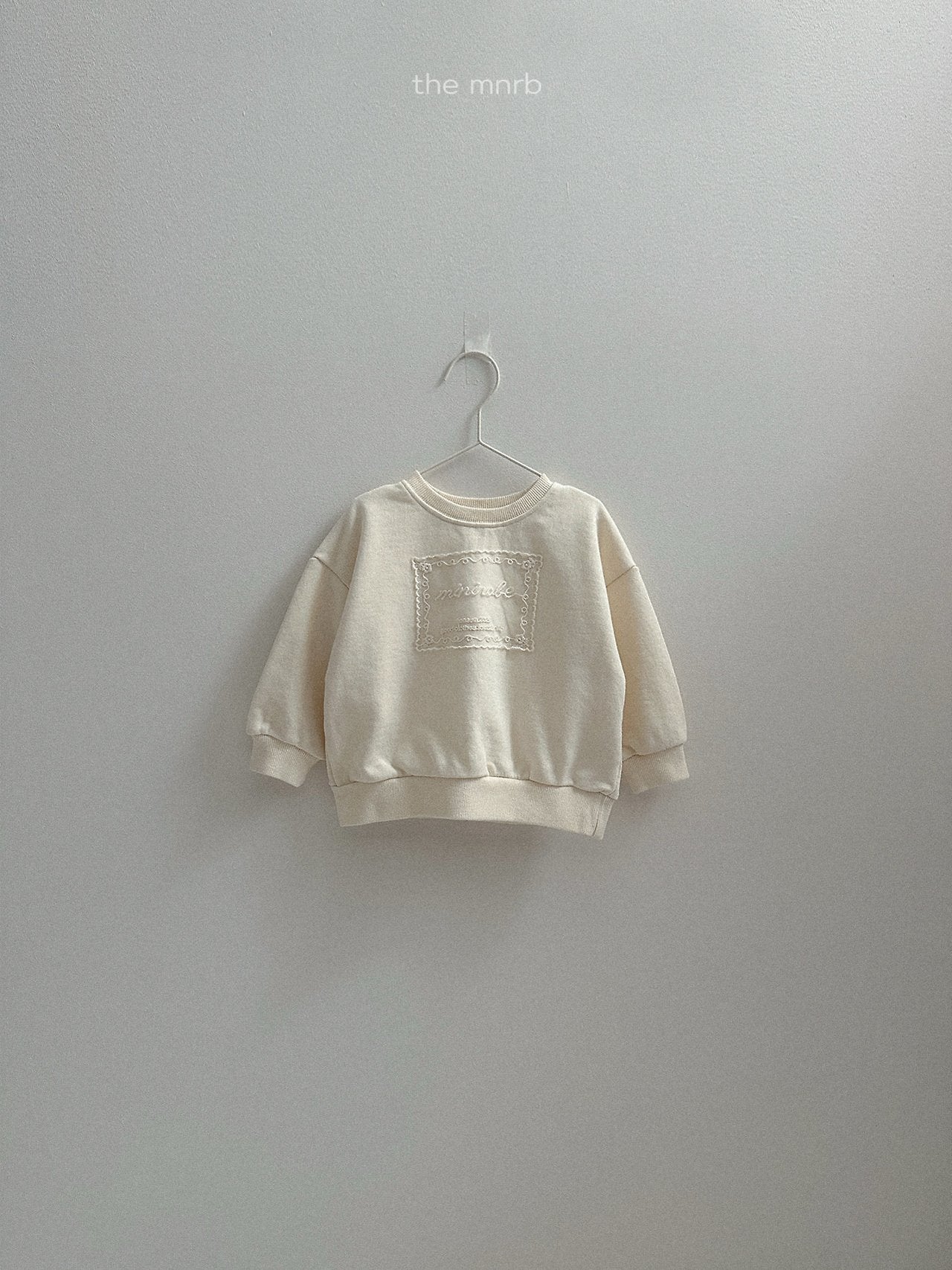 ［minirobe］Lace Sweatshirt