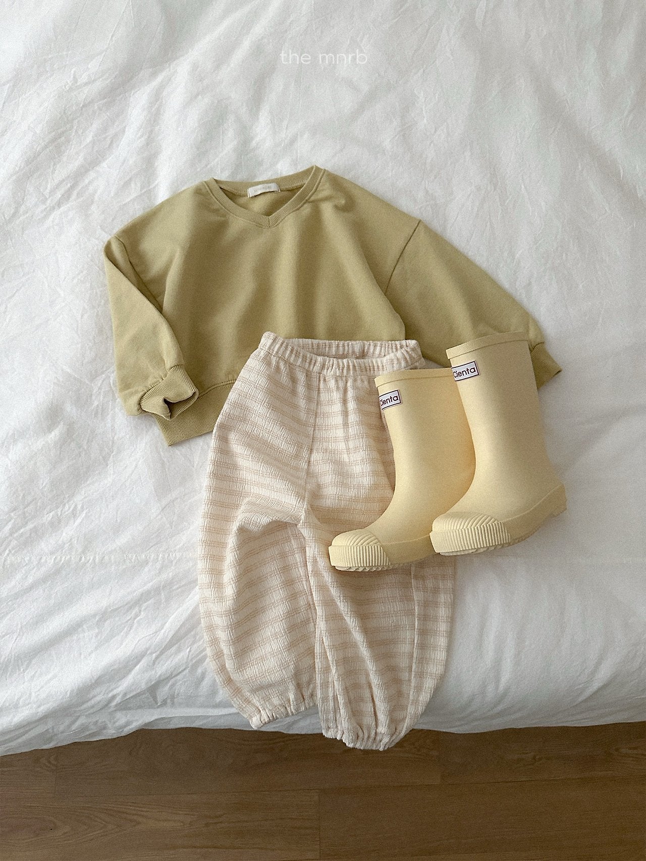 ［minirobe］Day Stripe Jogger Pants