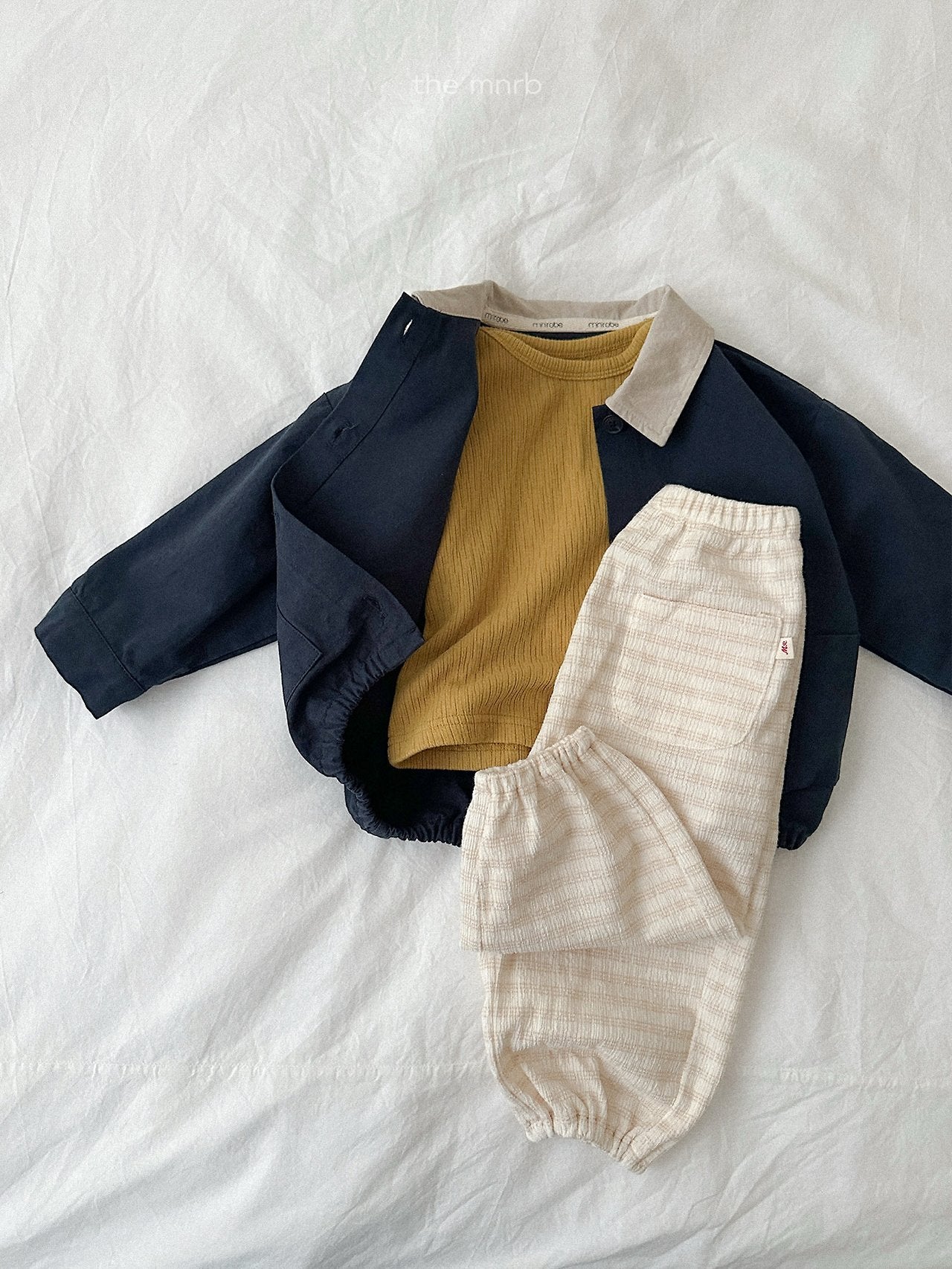 ［minirobe］Day Stripe Jogger Pants