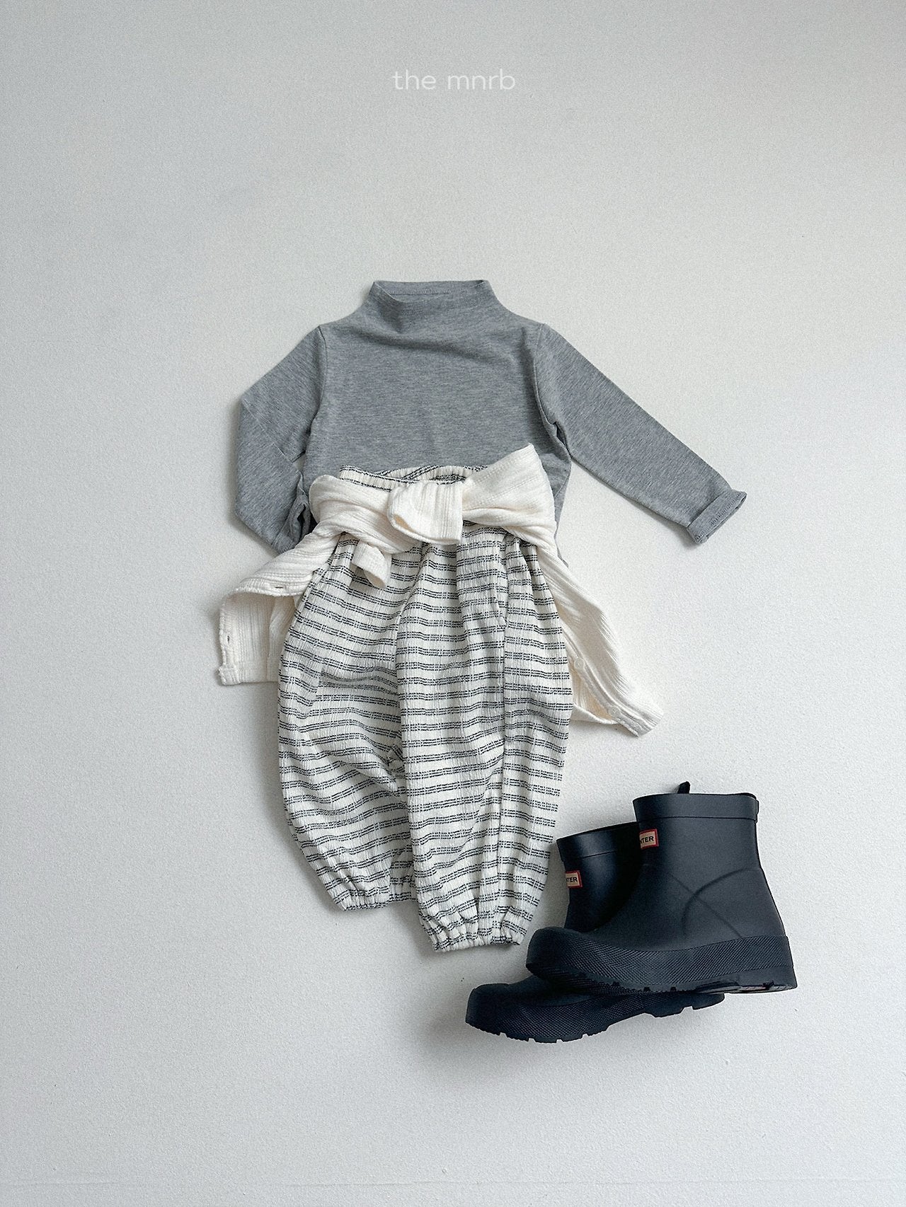 ［minirobe］Day Stripe Jogger Pants