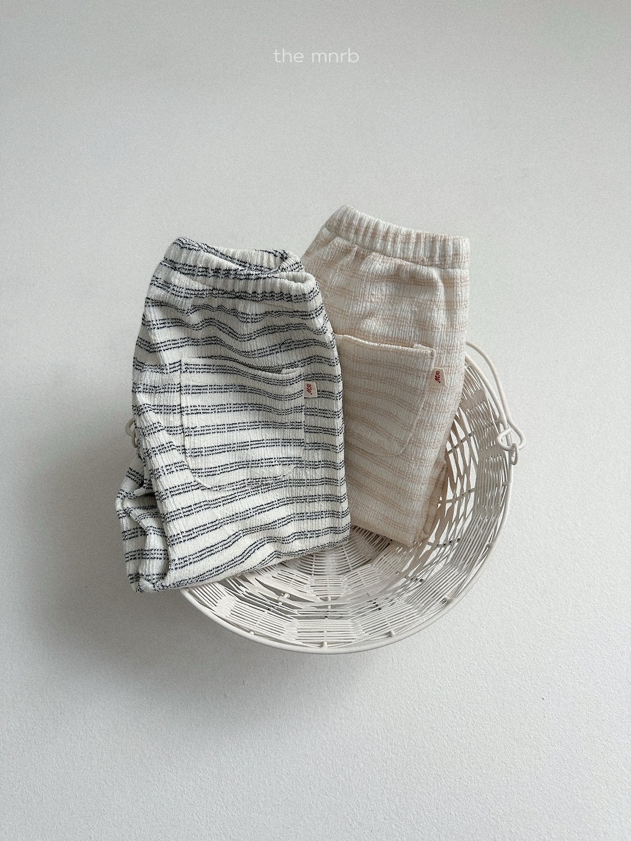 ［minirobe］Day Stripe Jogger Pants