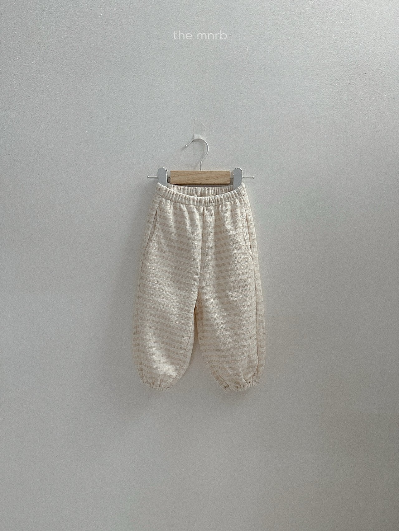 ［minirobe］Day Stripe Jogger Pants