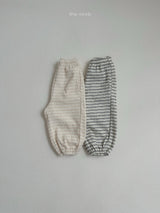 ［minirobe］Day Stripe Jogger Pants