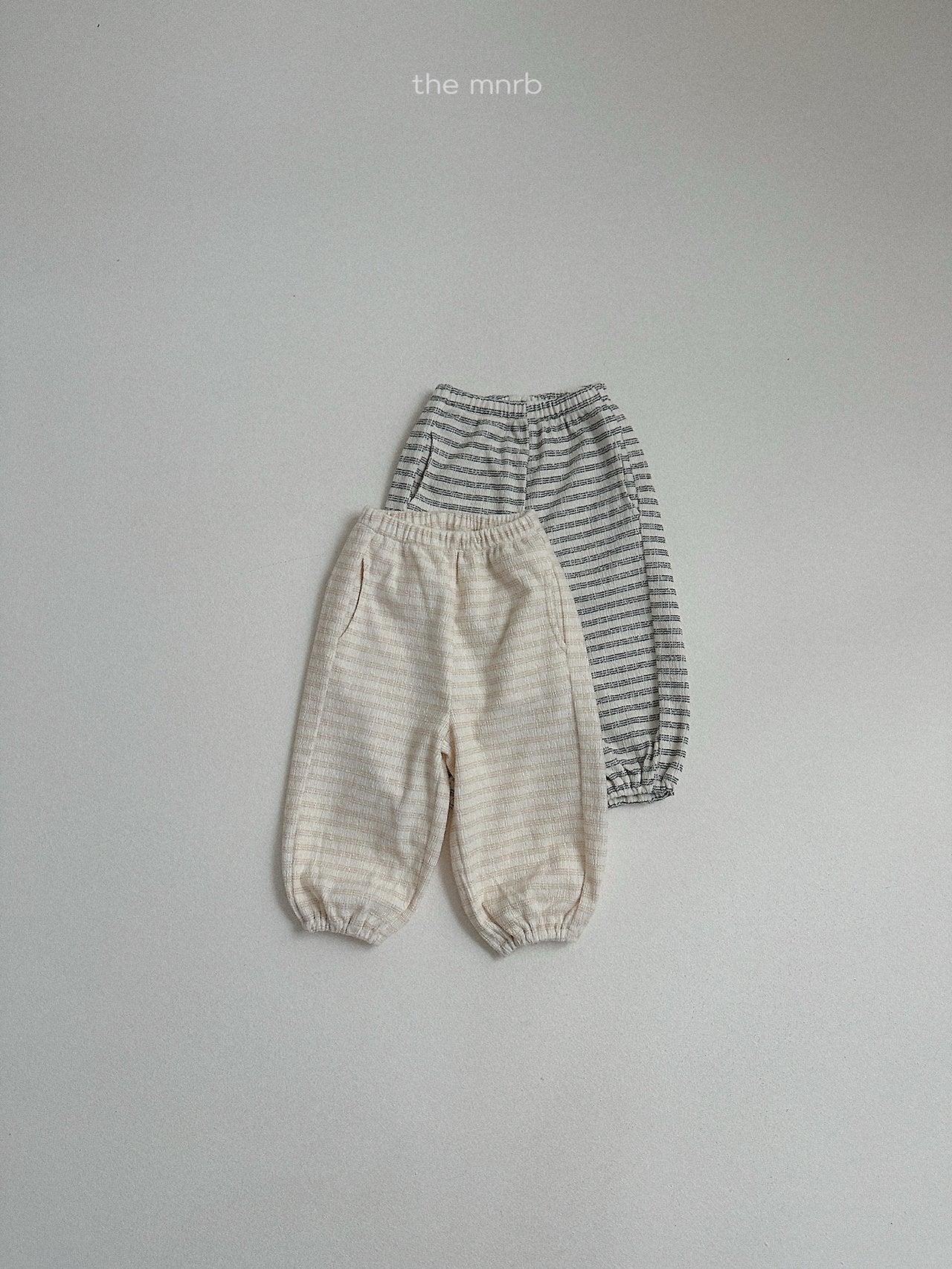 ［minirobe］Day Stripe Jogger Pants