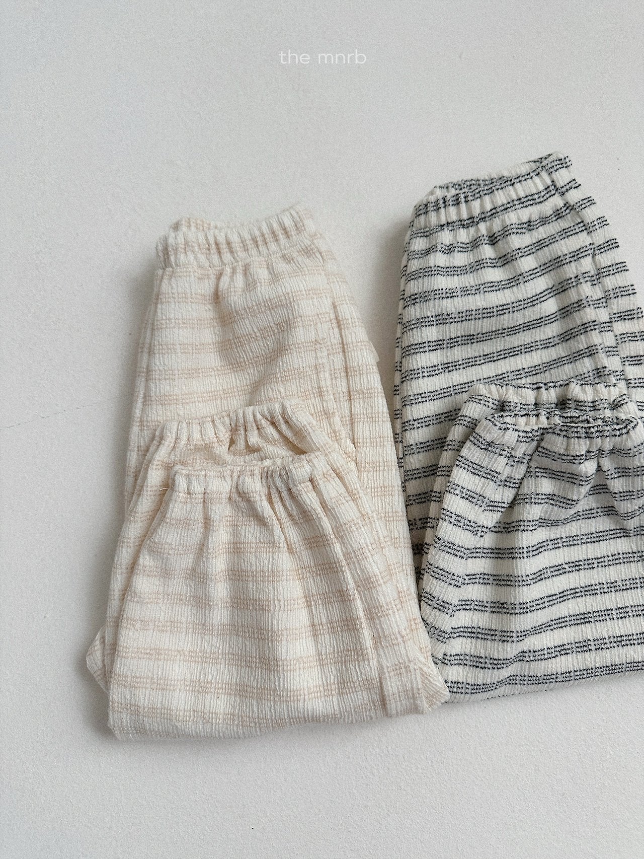 ［minirobe］Day Stripe Jogger Pants