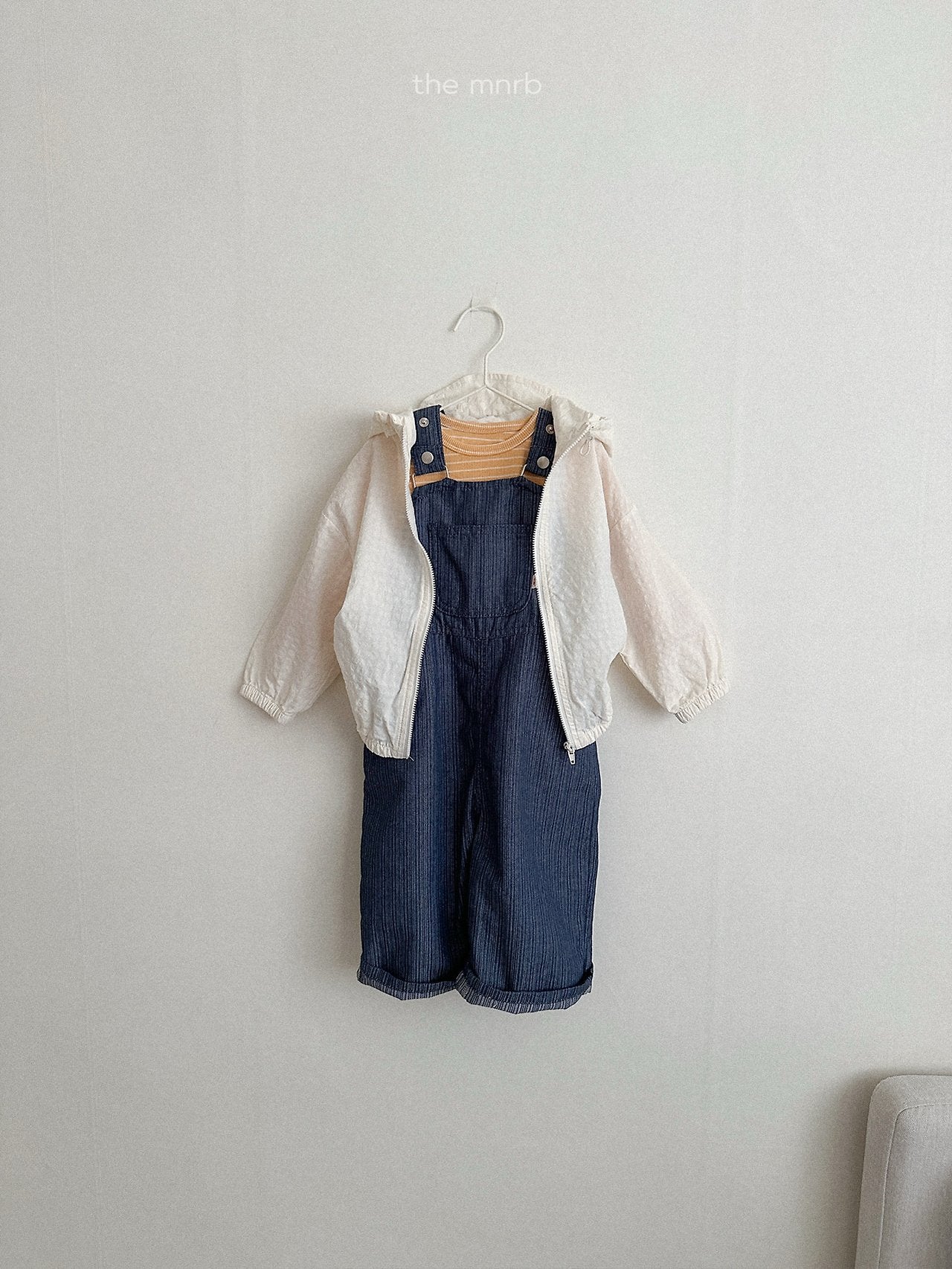 ［minirobe］Round Striped Long Sleeve Tee