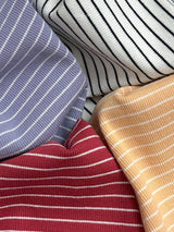 ［minirobe］Round Striped Long Sleeve Tee