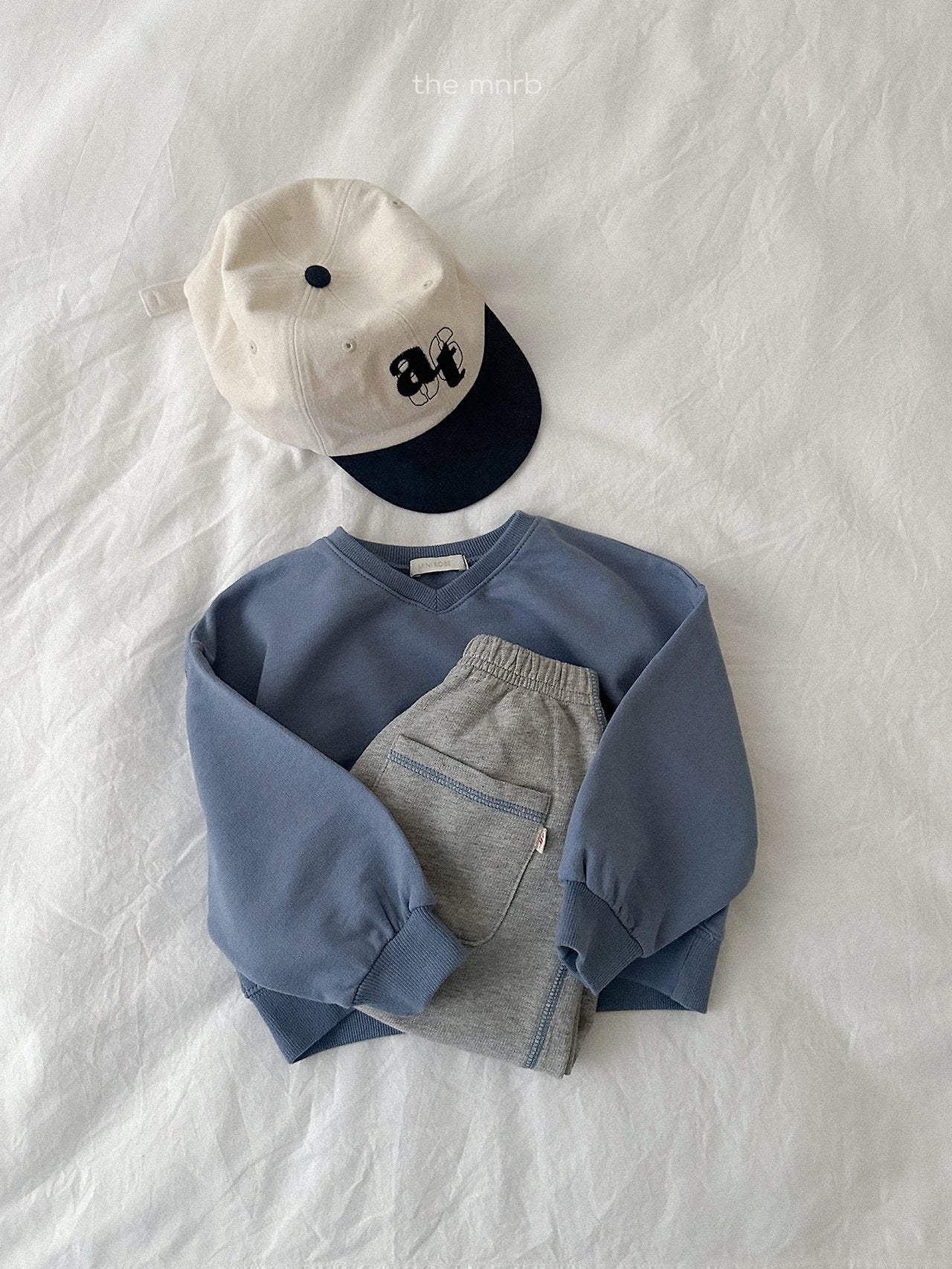 ［minirobe］Contrast Trim Jogger Pants