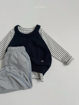 ［minirobe］Contrast Trim Jogger Pants