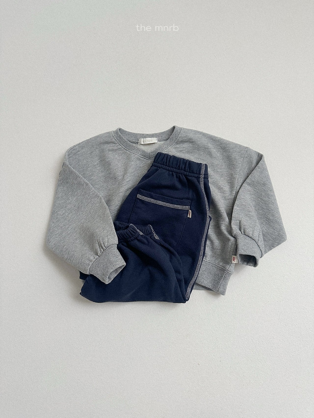 ［minirobe］Contrast Trim Jogger Pants