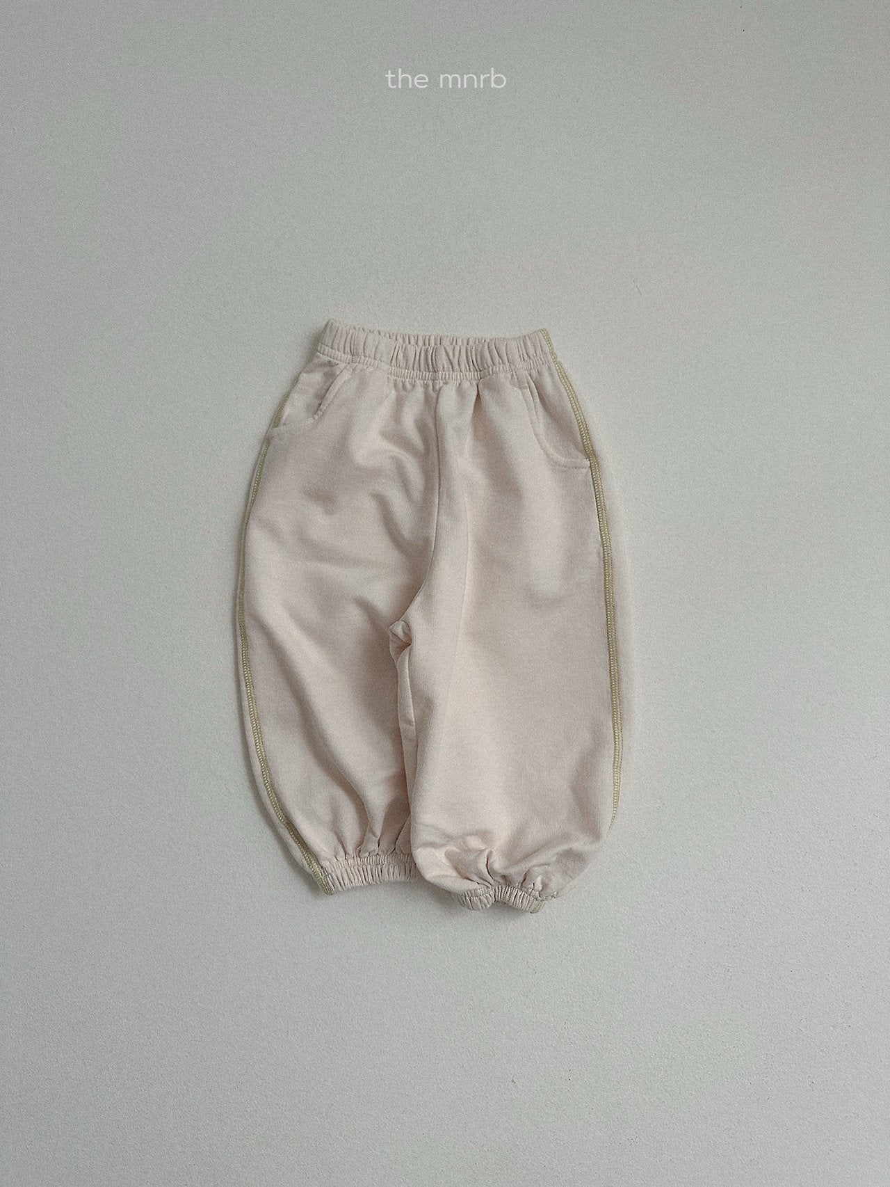 ［minirobe］Contrast Trim Jogger Pants