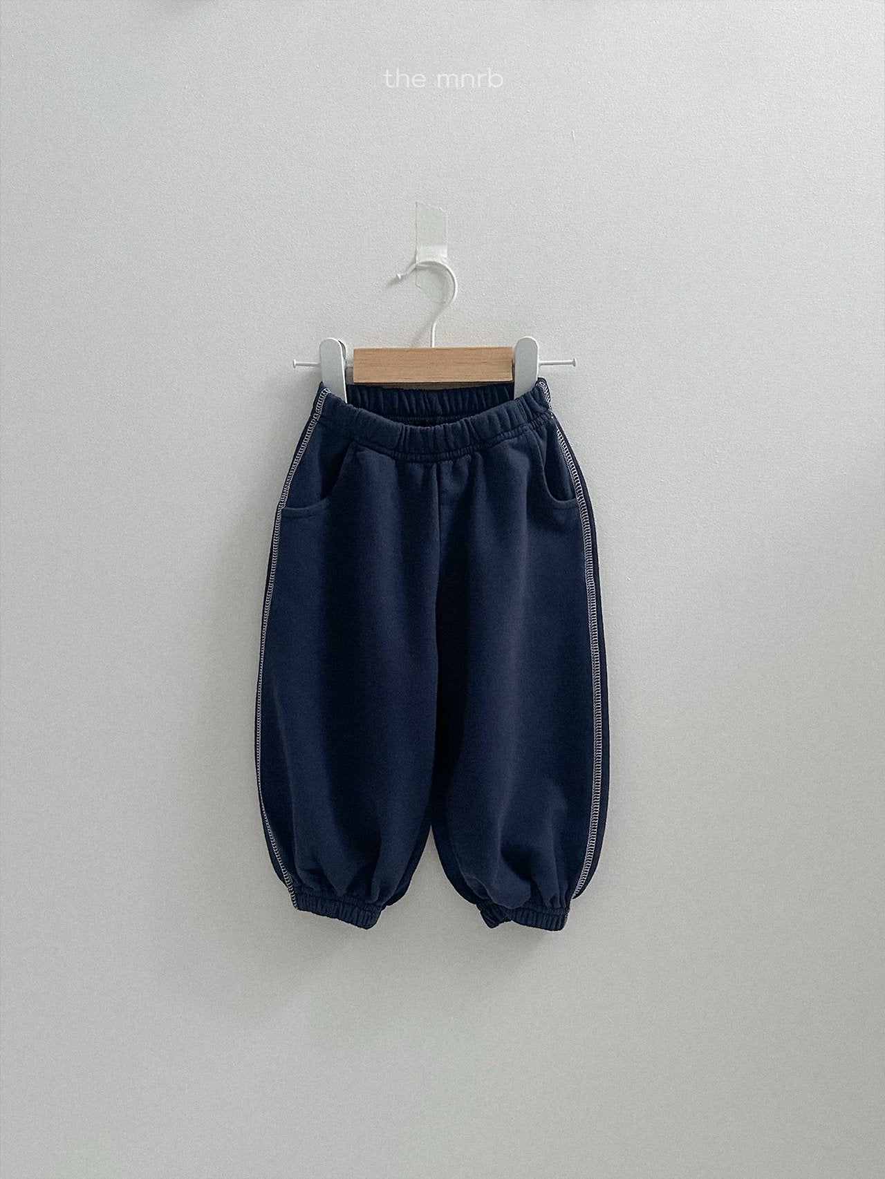 ［minirobe］Contrast Trim Jogger Pants