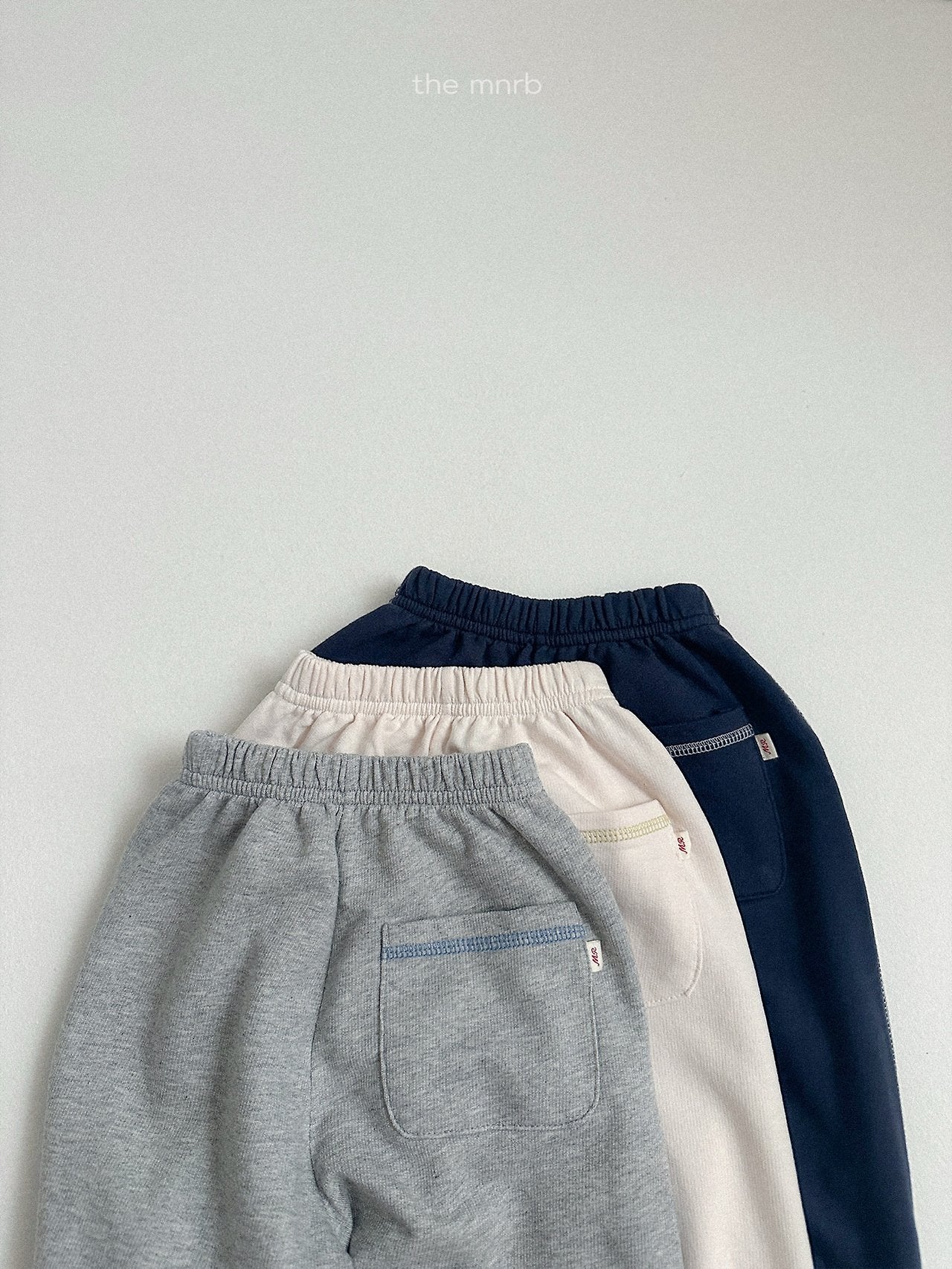 ［minirobe］Contrast Trim Jogger Pants