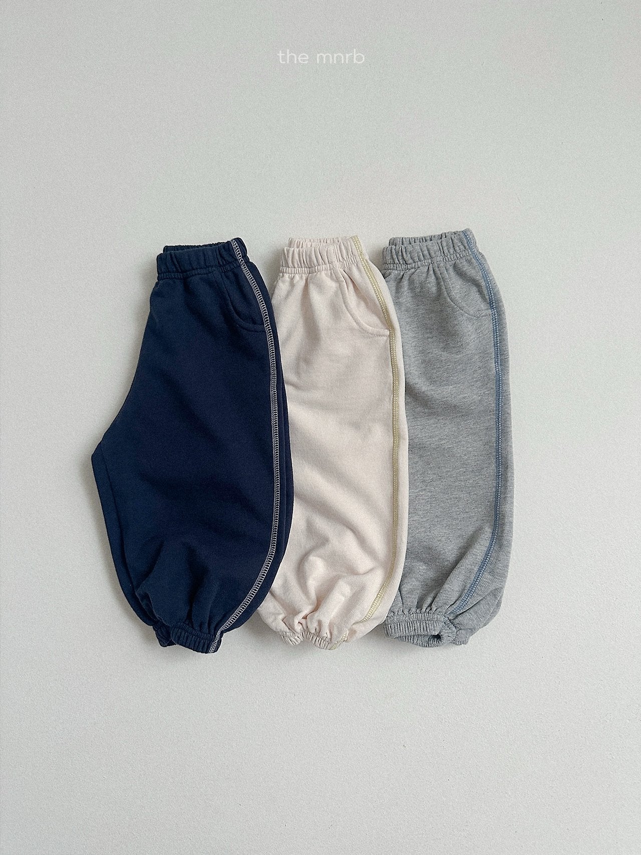 ［minirobe］Contrast Trim Jogger Pants
