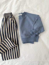 ［minirobe］Low V Neck Sweatshirt