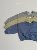 ［minirobe］Low V Neck Sweatshirt