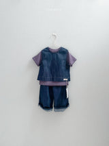 ［minirobe］Urban Logo Short Sleve Tee