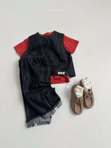 ［minirobe］Urban Logo Short Sleve Tee