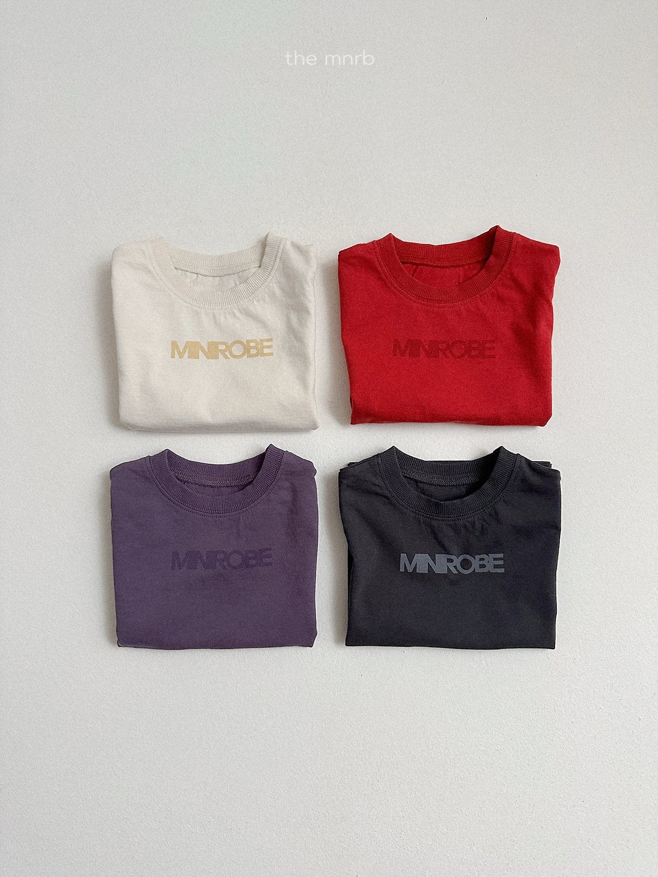 ［minirobe］Urban Logo Short Sleve Tee