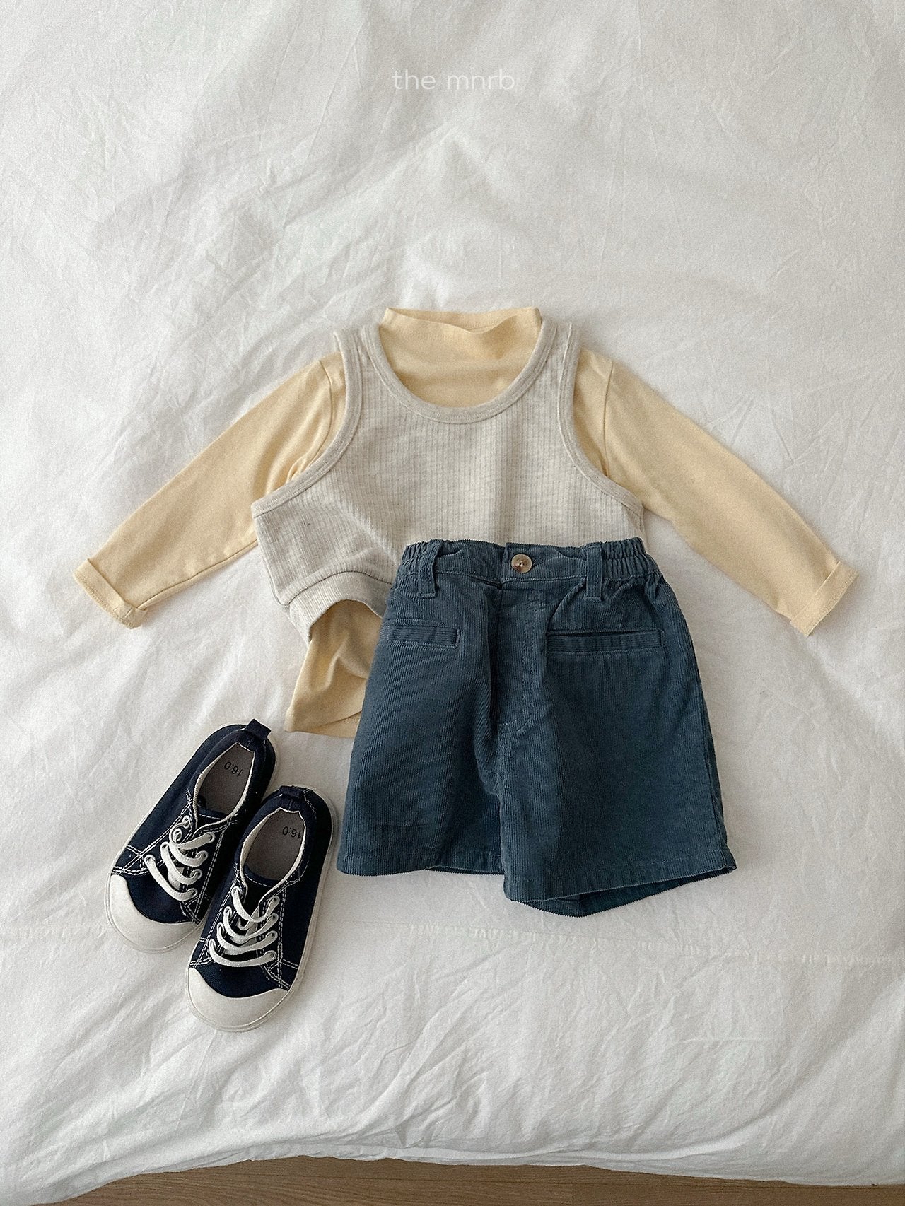 ［minirobe］Blossom Half Turtleneck Tee