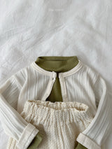 ［minirobe］Blossom Half Turtleneck Tee