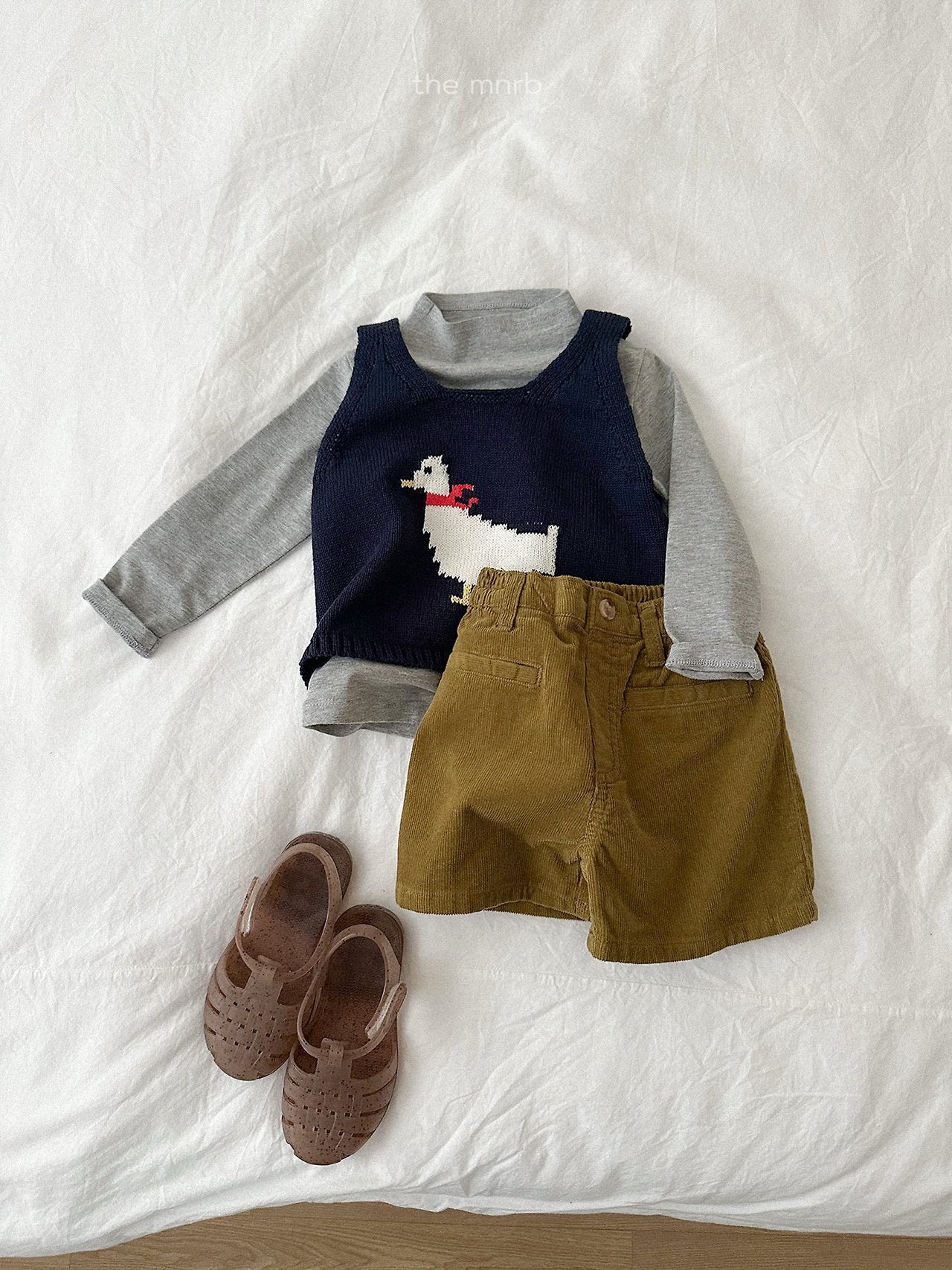 ［minirobe］Blossom Half Turtleneck Tee